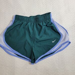 NIKE DRI-FIT Women's‎ Drawstring Lined Rinning Shorts Size Small Green